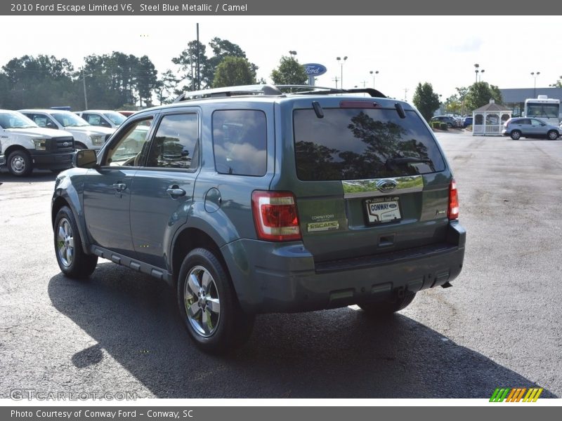 Steel Blue Metallic / Camel 2010 Ford Escape Limited V6