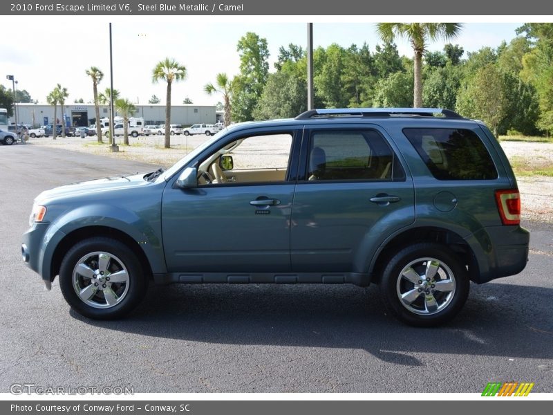 Steel Blue Metallic / Camel 2010 Ford Escape Limited V6