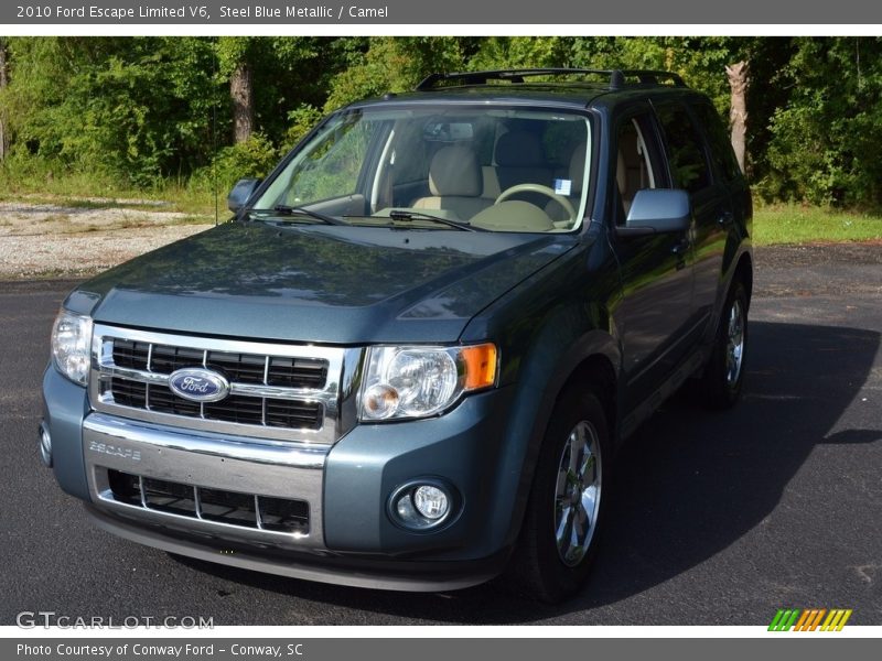 Steel Blue Metallic / Camel 2010 Ford Escape Limited V6