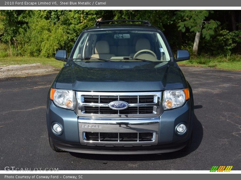 Steel Blue Metallic / Camel 2010 Ford Escape Limited V6