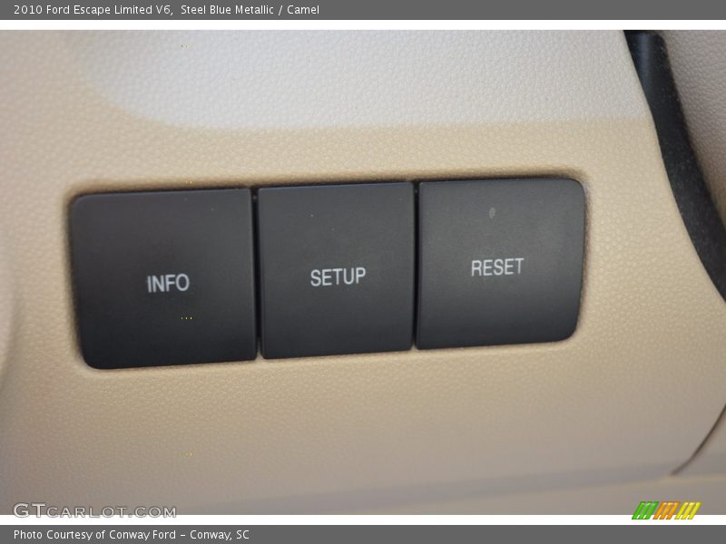 Steel Blue Metallic / Camel 2010 Ford Escape Limited V6