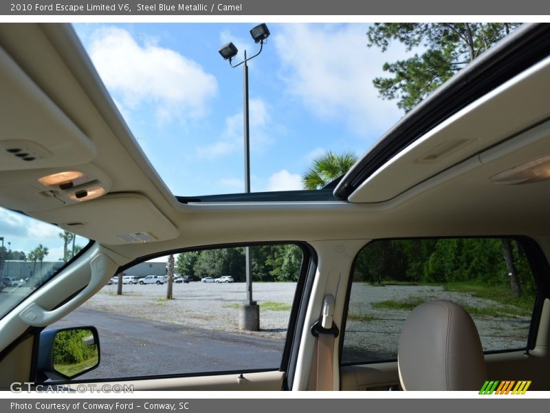 Steel Blue Metallic / Camel 2010 Ford Escape Limited V6