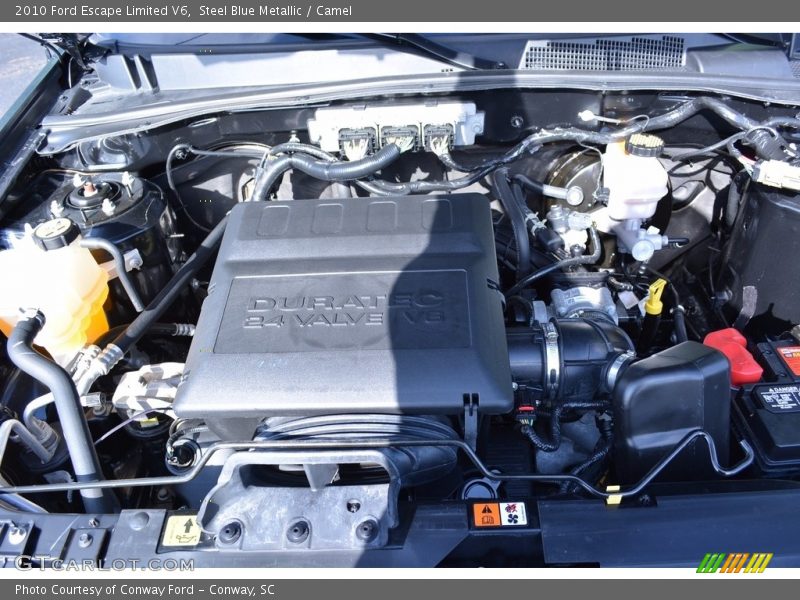 Steel Blue Metallic / Camel 2010 Ford Escape Limited V6