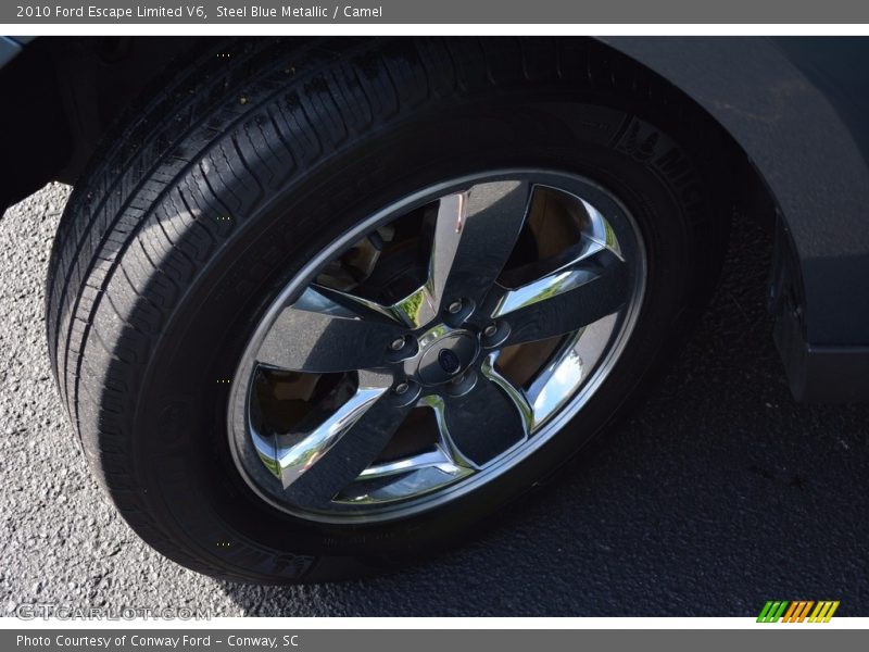 Steel Blue Metallic / Camel 2010 Ford Escape Limited V6