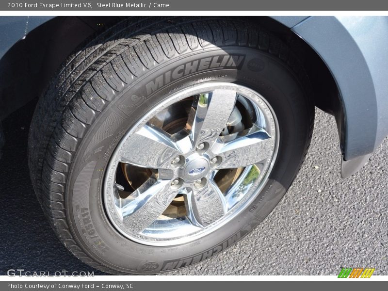 Steel Blue Metallic / Camel 2010 Ford Escape Limited V6