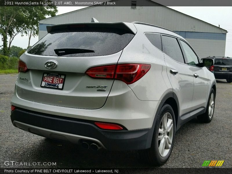 Moonstone Silver / Black 2013 Hyundai Santa Fe Sport 2.0T AWD