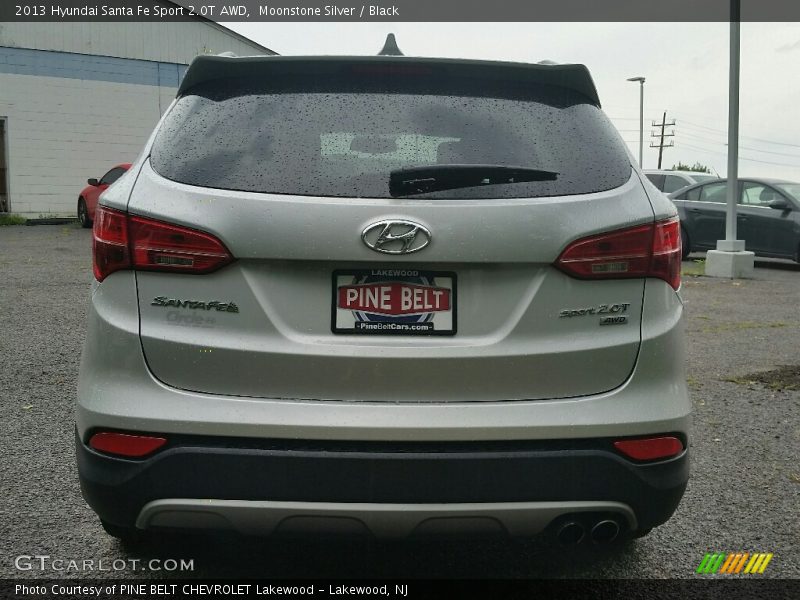 Moonstone Silver / Black 2013 Hyundai Santa Fe Sport 2.0T AWD