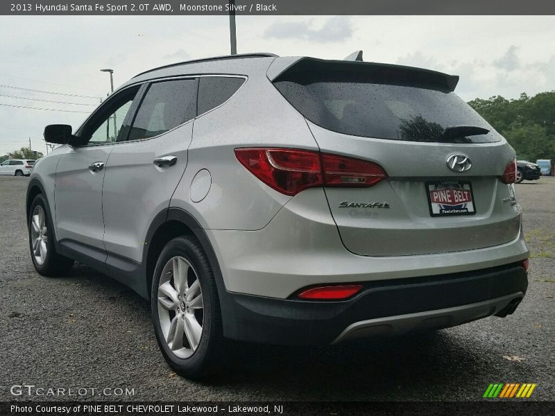 Moonstone Silver / Black 2013 Hyundai Santa Fe Sport 2.0T AWD