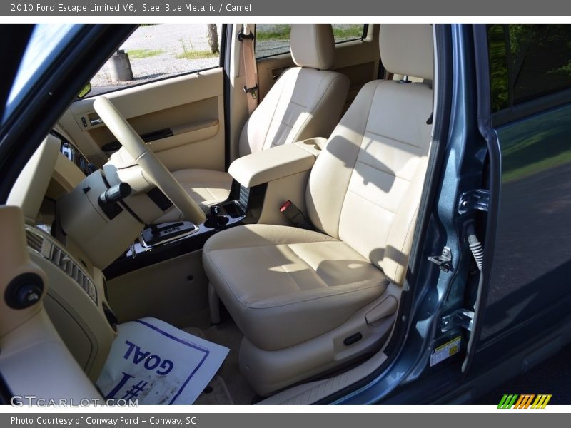 Steel Blue Metallic / Camel 2010 Ford Escape Limited V6