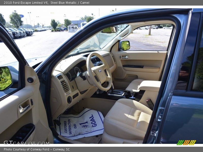 Steel Blue Metallic / Camel 2010 Ford Escape Limited V6