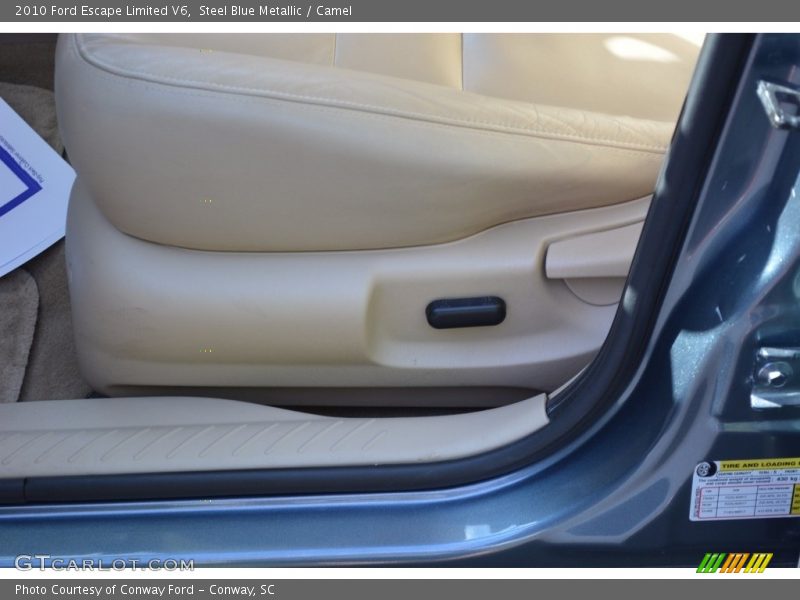 Steel Blue Metallic / Camel 2010 Ford Escape Limited V6