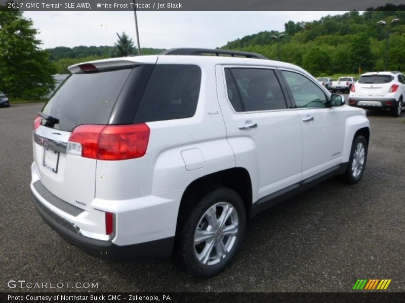 White Frost Tricoat / Jet Black 2017 GMC Terrain SLE AWD