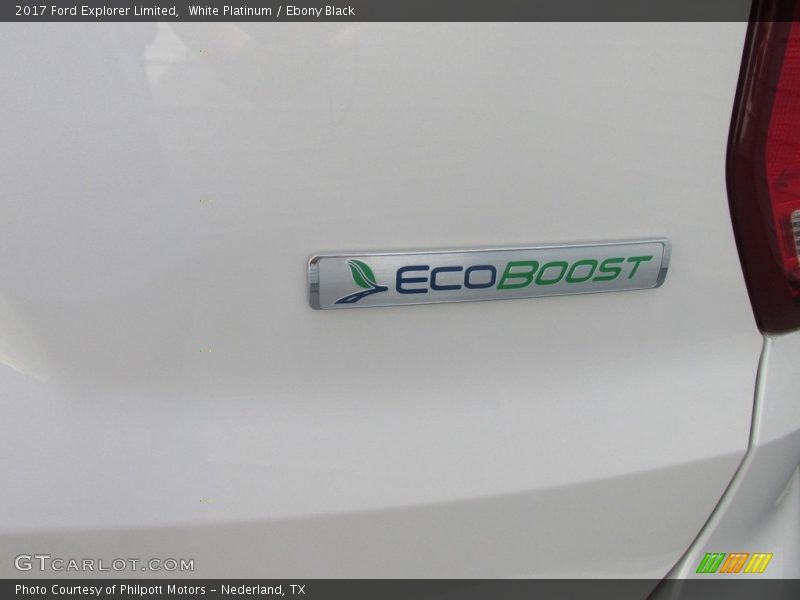 White Platinum / Ebony Black 2017 Ford Explorer Limited