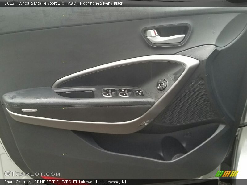 Moonstone Silver / Black 2013 Hyundai Santa Fe Sport 2.0T AWD