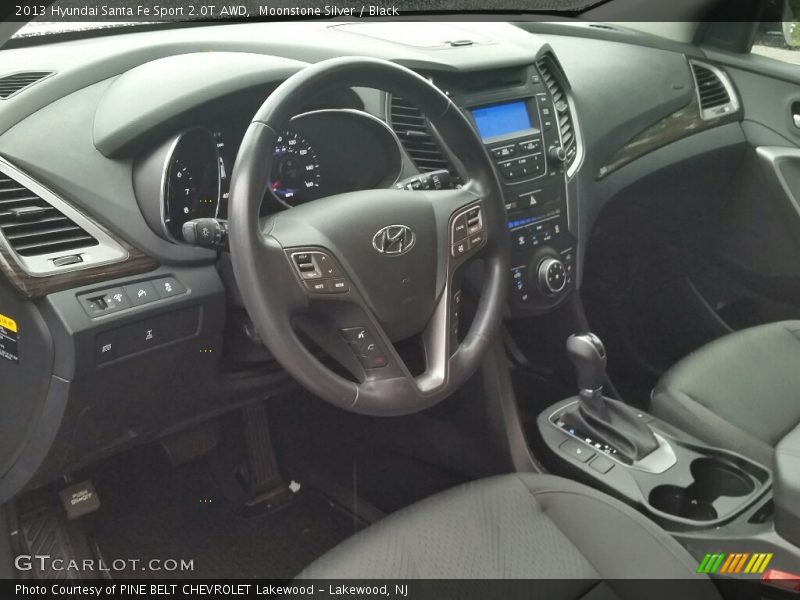 Moonstone Silver / Black 2013 Hyundai Santa Fe Sport 2.0T AWD