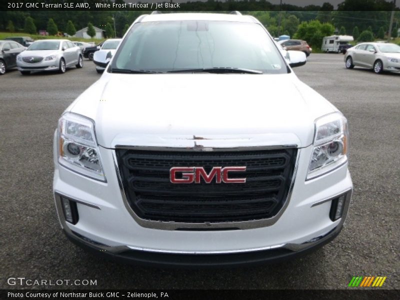 White Frost Tricoat / Jet Black 2017 GMC Terrain SLE AWD