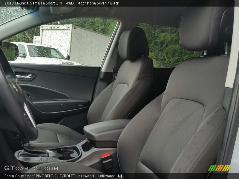 Moonstone Silver / Black 2013 Hyundai Santa Fe Sport 2.0T AWD