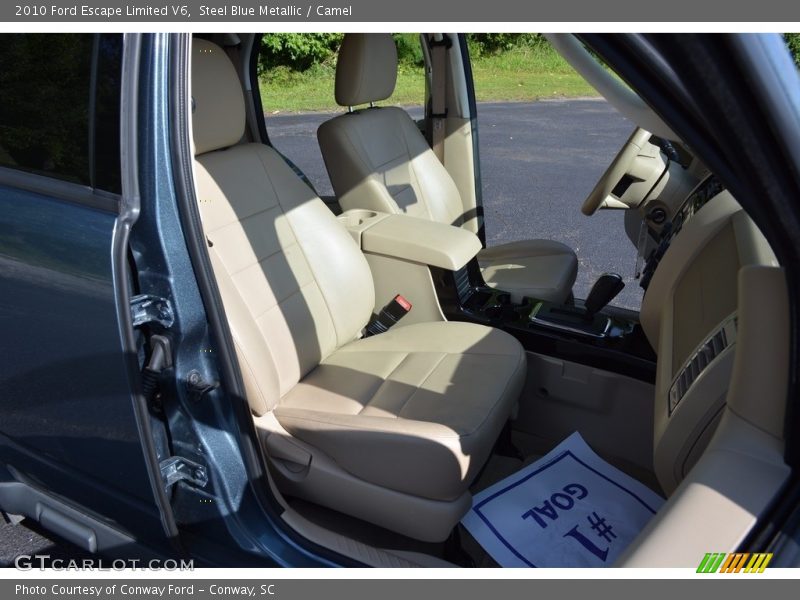 Steel Blue Metallic / Camel 2010 Ford Escape Limited V6
