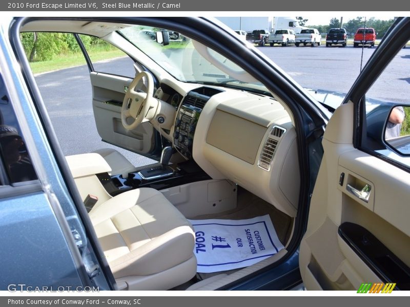 Steel Blue Metallic / Camel 2010 Ford Escape Limited V6