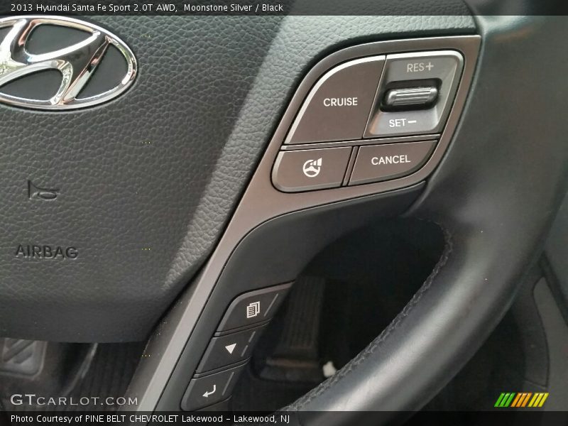 Moonstone Silver / Black 2013 Hyundai Santa Fe Sport 2.0T AWD