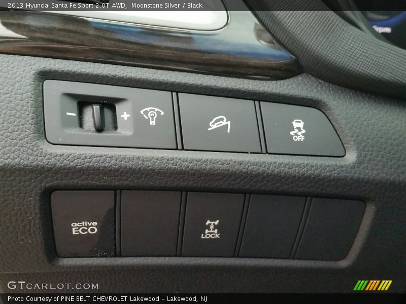Moonstone Silver / Black 2013 Hyundai Santa Fe Sport 2.0T AWD