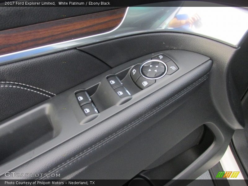 White Platinum / Ebony Black 2017 Ford Explorer Limited