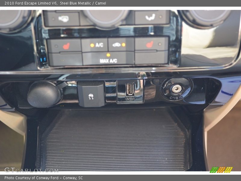 Steel Blue Metallic / Camel 2010 Ford Escape Limited V6