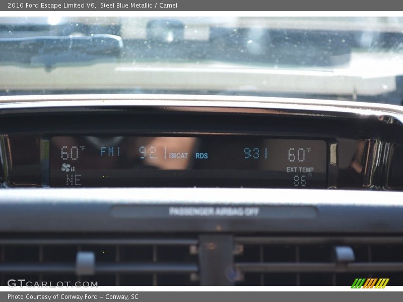 Steel Blue Metallic / Camel 2010 Ford Escape Limited V6