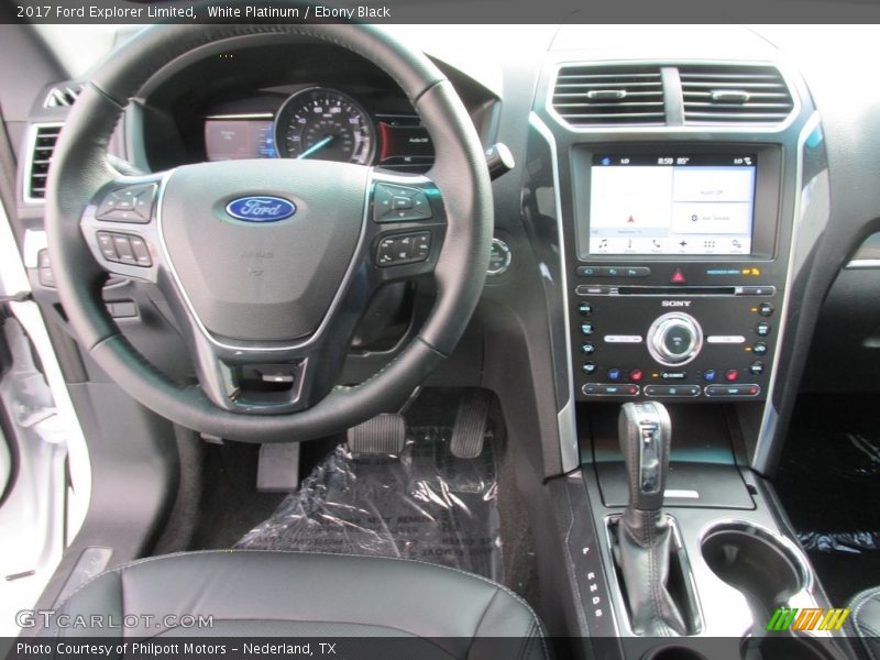 White Platinum / Ebony Black 2017 Ford Explorer Limited