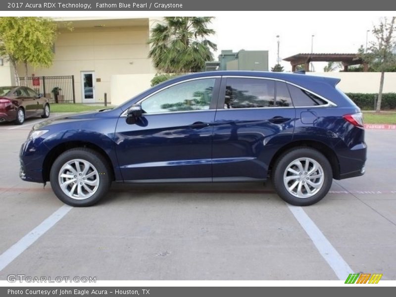 Fathom Blue Pearl / Graystone 2017 Acura RDX Technology