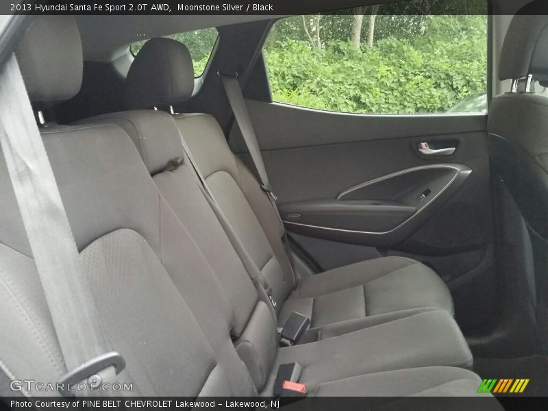 Moonstone Silver / Black 2013 Hyundai Santa Fe Sport 2.0T AWD