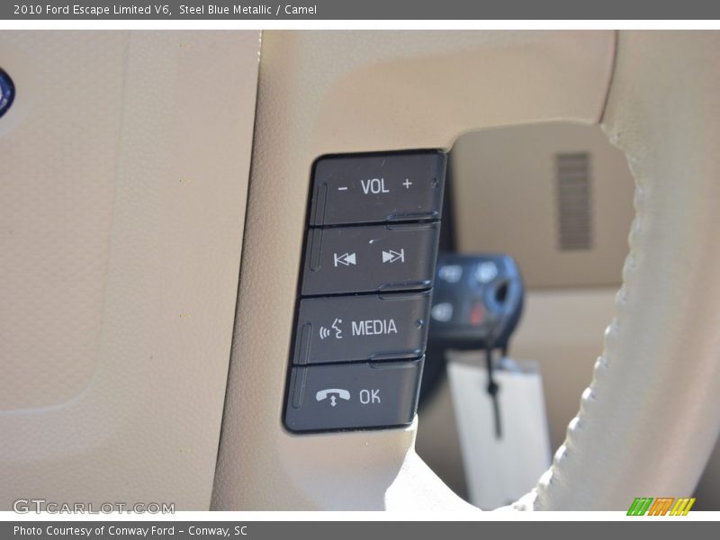 Steel Blue Metallic / Camel 2010 Ford Escape Limited V6