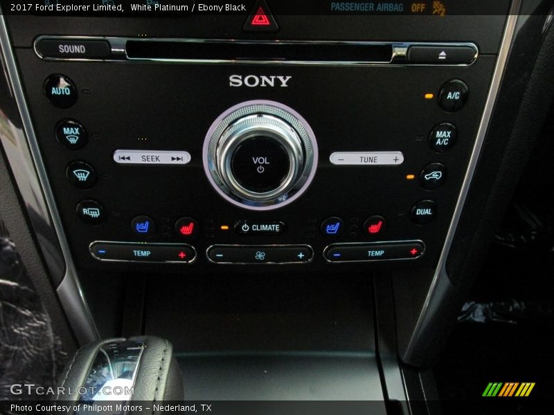 White Platinum / Ebony Black 2017 Ford Explorer Limited