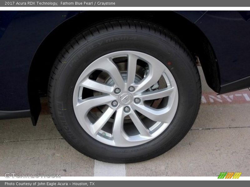 Fathom Blue Pearl / Graystone 2017 Acura RDX Technology