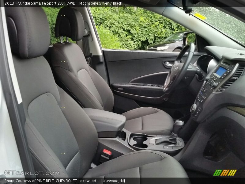 Moonstone Silver / Black 2013 Hyundai Santa Fe Sport 2.0T AWD