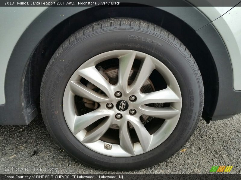 Moonstone Silver / Black 2013 Hyundai Santa Fe Sport 2.0T AWD