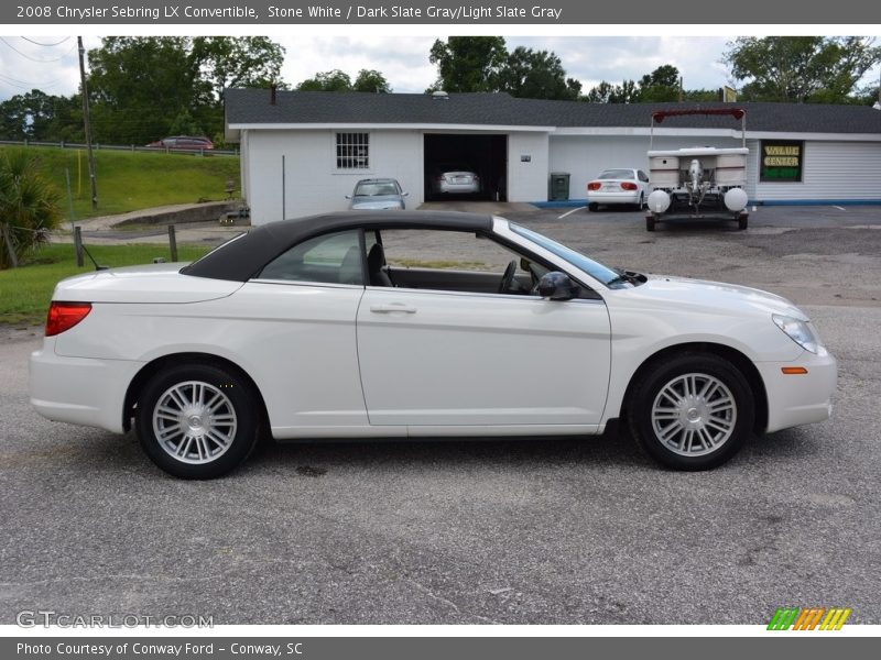 Stone White / Dark Slate Gray/Light Slate Gray 2008 Chrysler Sebring LX Convertible