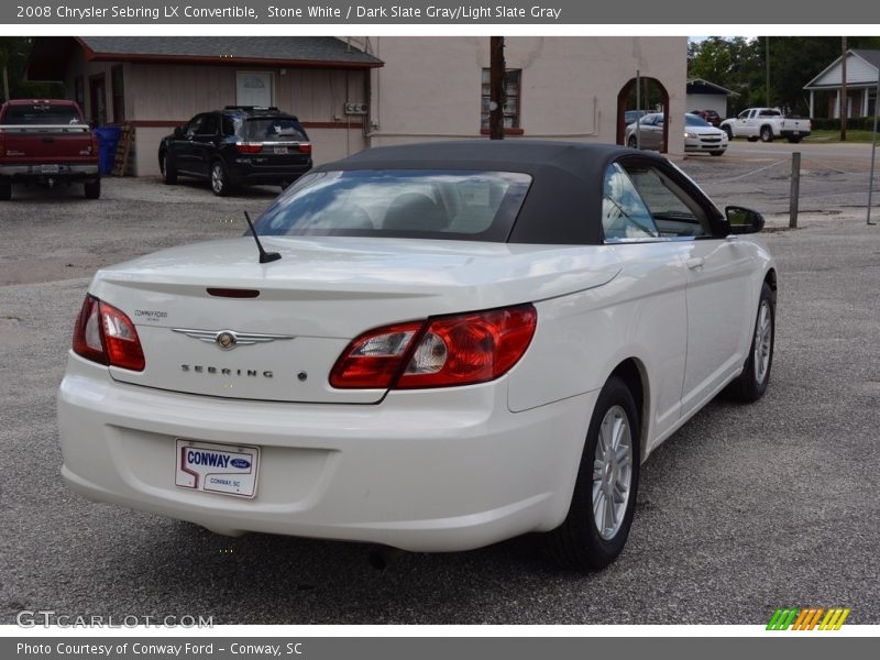 Stone White / Dark Slate Gray/Light Slate Gray 2008 Chrysler Sebring LX Convertible