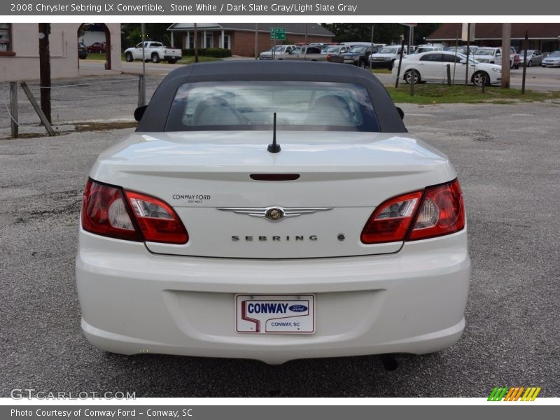 Stone White / Dark Slate Gray/Light Slate Gray 2008 Chrysler Sebring LX Convertible