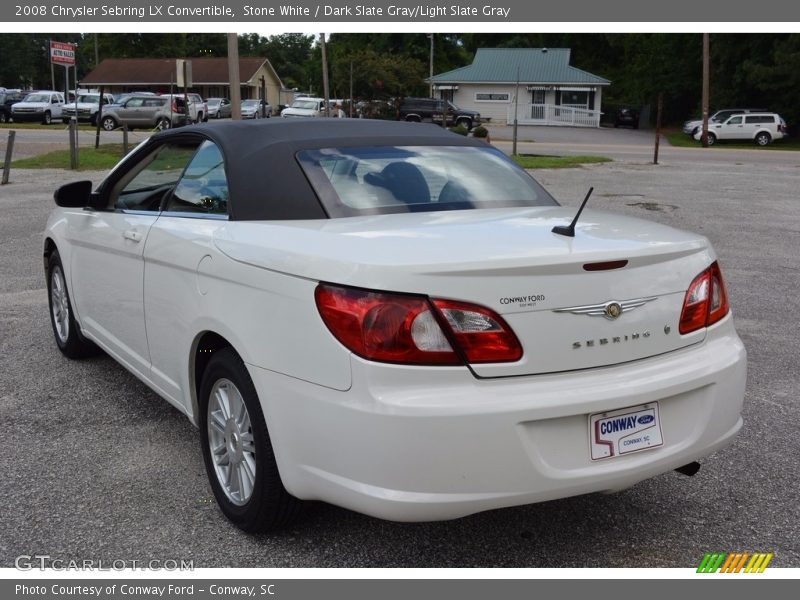 Stone White / Dark Slate Gray/Light Slate Gray 2008 Chrysler Sebring LX Convertible