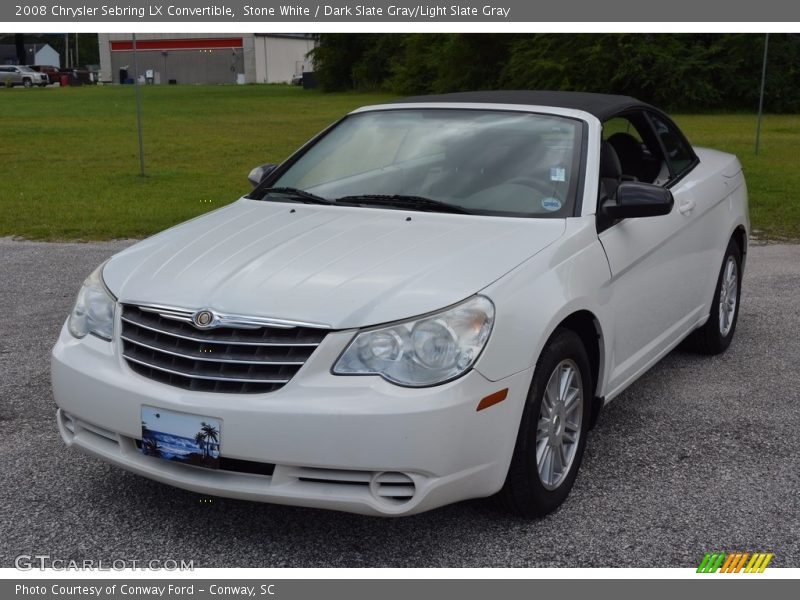 Stone White / Dark Slate Gray/Light Slate Gray 2008 Chrysler Sebring LX Convertible