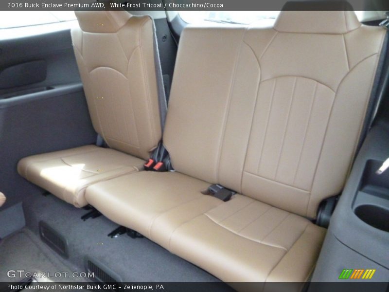 White Frost Tricoat / Choccachino/Cocoa 2016 Buick Enclave Premium AWD