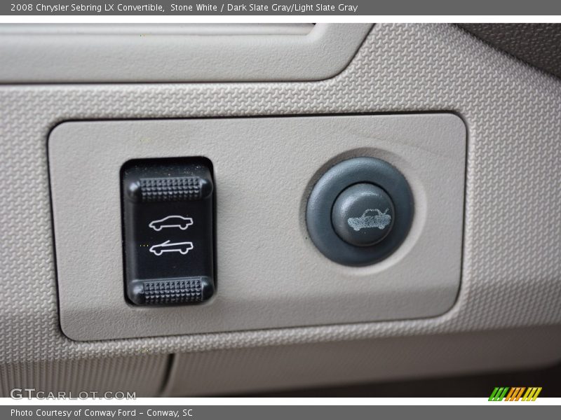 Stone White / Dark Slate Gray/Light Slate Gray 2008 Chrysler Sebring LX Convertible