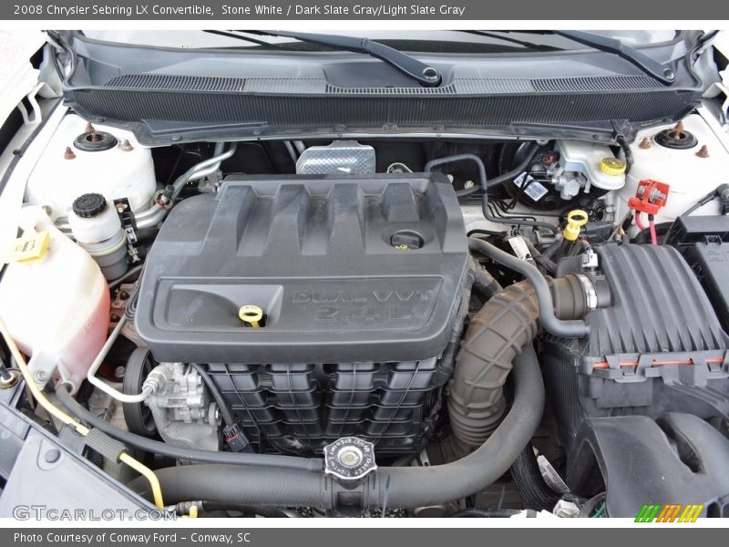 Stone White / Dark Slate Gray/Light Slate Gray 2008 Chrysler Sebring LX Convertible