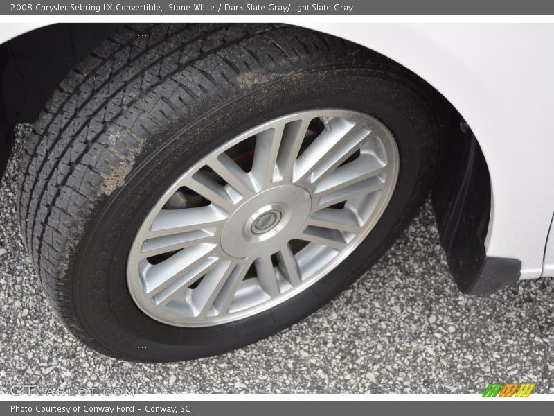 Stone White / Dark Slate Gray/Light Slate Gray 2008 Chrysler Sebring LX Convertible