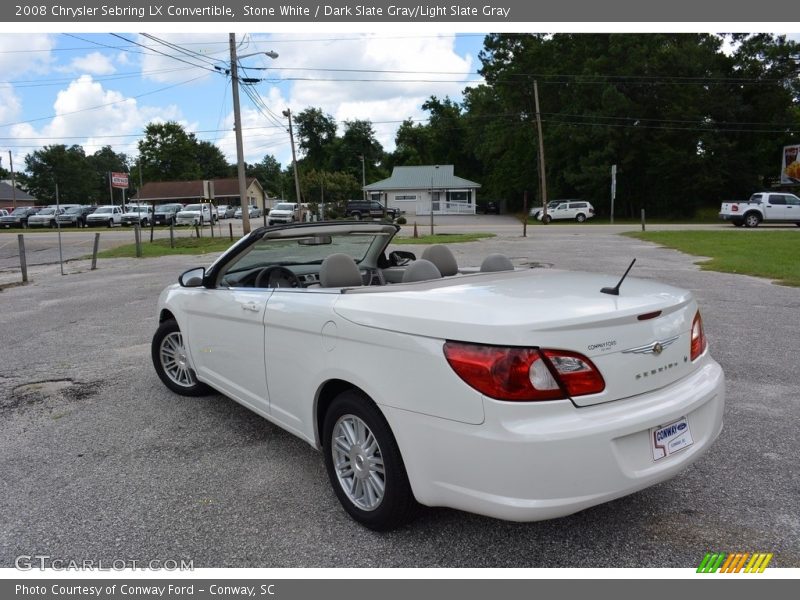 Stone White / Dark Slate Gray/Light Slate Gray 2008 Chrysler Sebring LX Convertible
