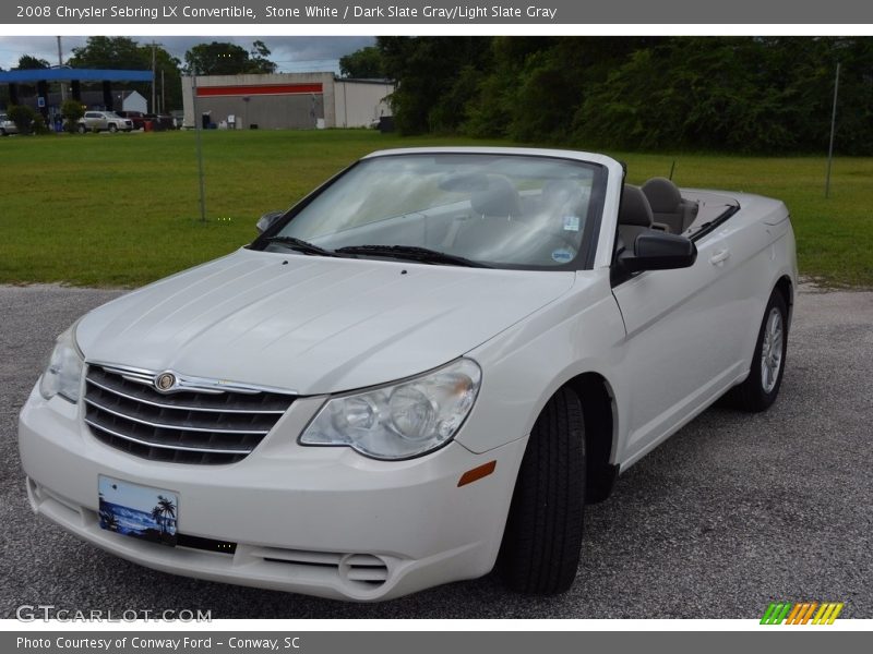 Stone White / Dark Slate Gray/Light Slate Gray 2008 Chrysler Sebring LX Convertible