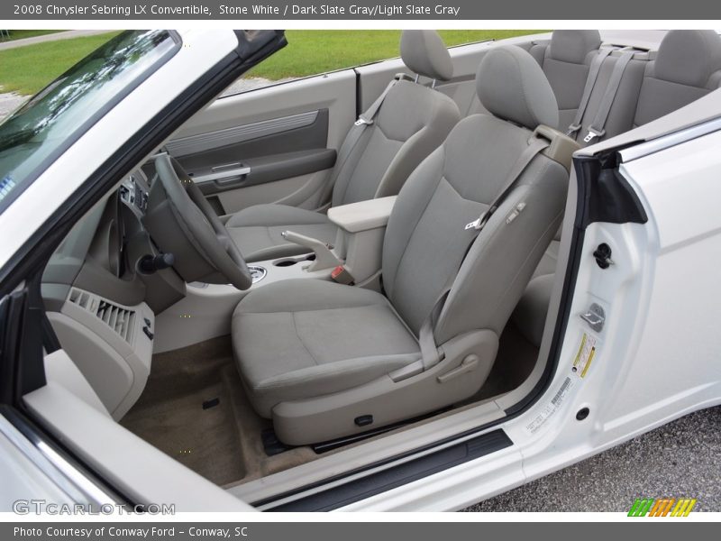 Stone White / Dark Slate Gray/Light Slate Gray 2008 Chrysler Sebring LX Convertible