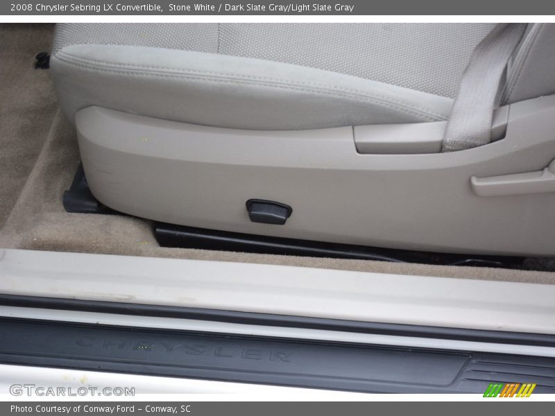 Stone White / Dark Slate Gray/Light Slate Gray 2008 Chrysler Sebring LX Convertible
