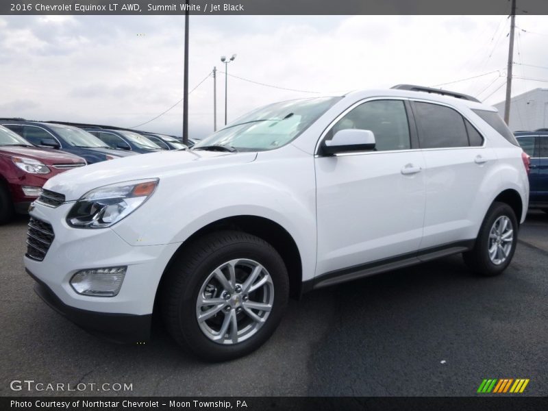 Summit White / Jet Black 2016 Chevrolet Equinox LT AWD